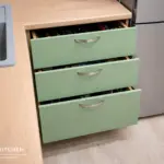 Кухня Гарда — Угловая Оливковый зелёный