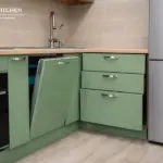 Кухня Гарда — Угловая Оливковый зелёный