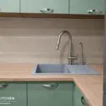 Кухня Гарда — Угловая Оливковый зелёный
