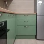 Кухня Гарда — Угловая Оливковый зелёный