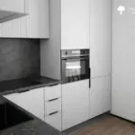Кухня Кальяри — Угловая Белый + тёмный