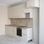 Кухня Комо — Прямая Белый с фрезеровкой