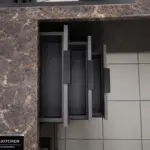Кухня Парма — Угловая Серый камень