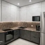 Кухня Парма — Угловая Серый камень